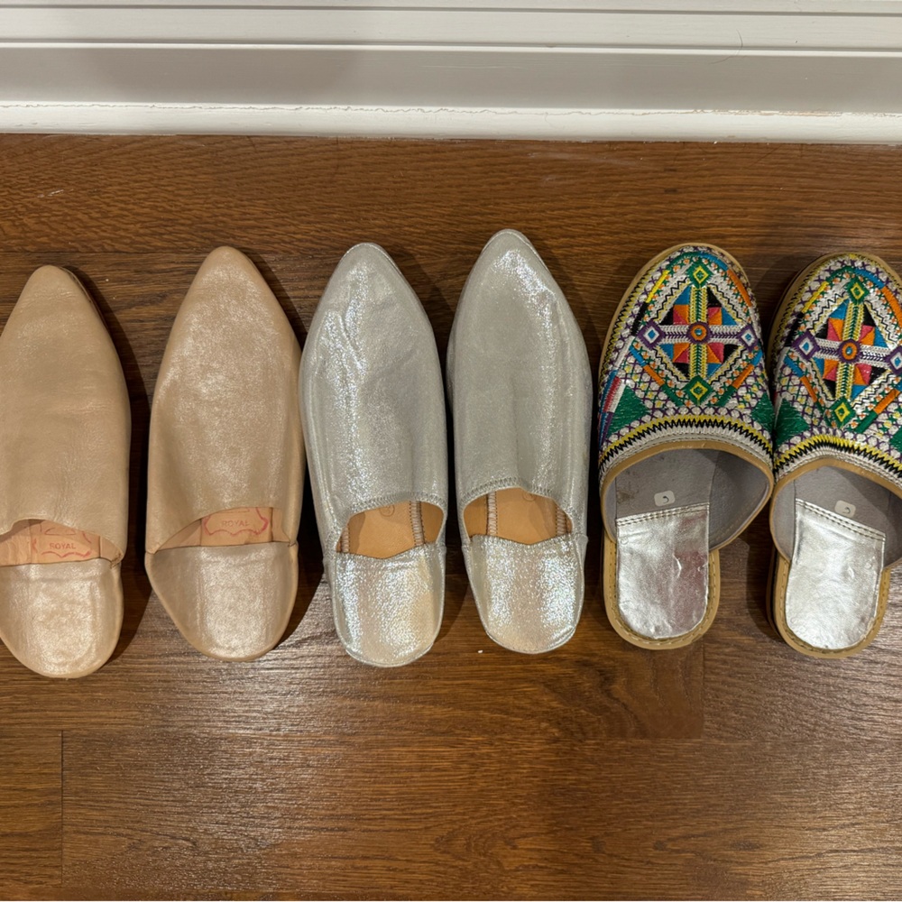 Moroccan Leather Slippers Shoes
